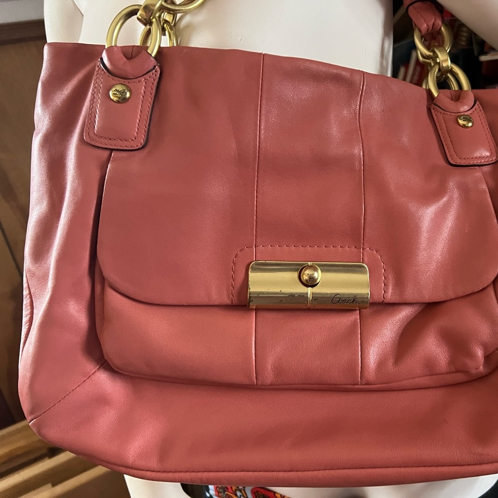 Coach Kristin Bag. #L1073-16814 To me it looks like a dusty rose color. Preowned